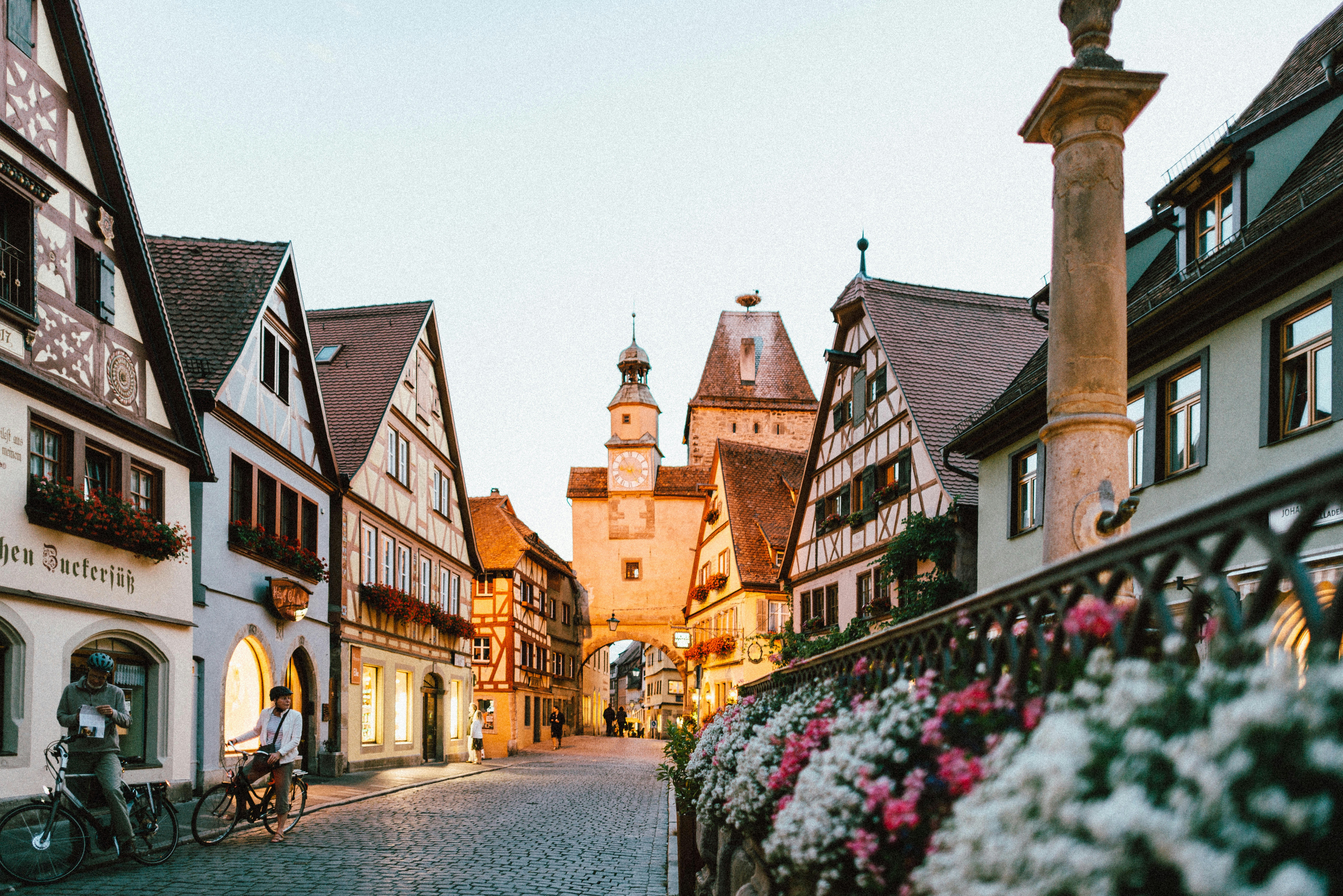 A half-timbered village in the German wine country