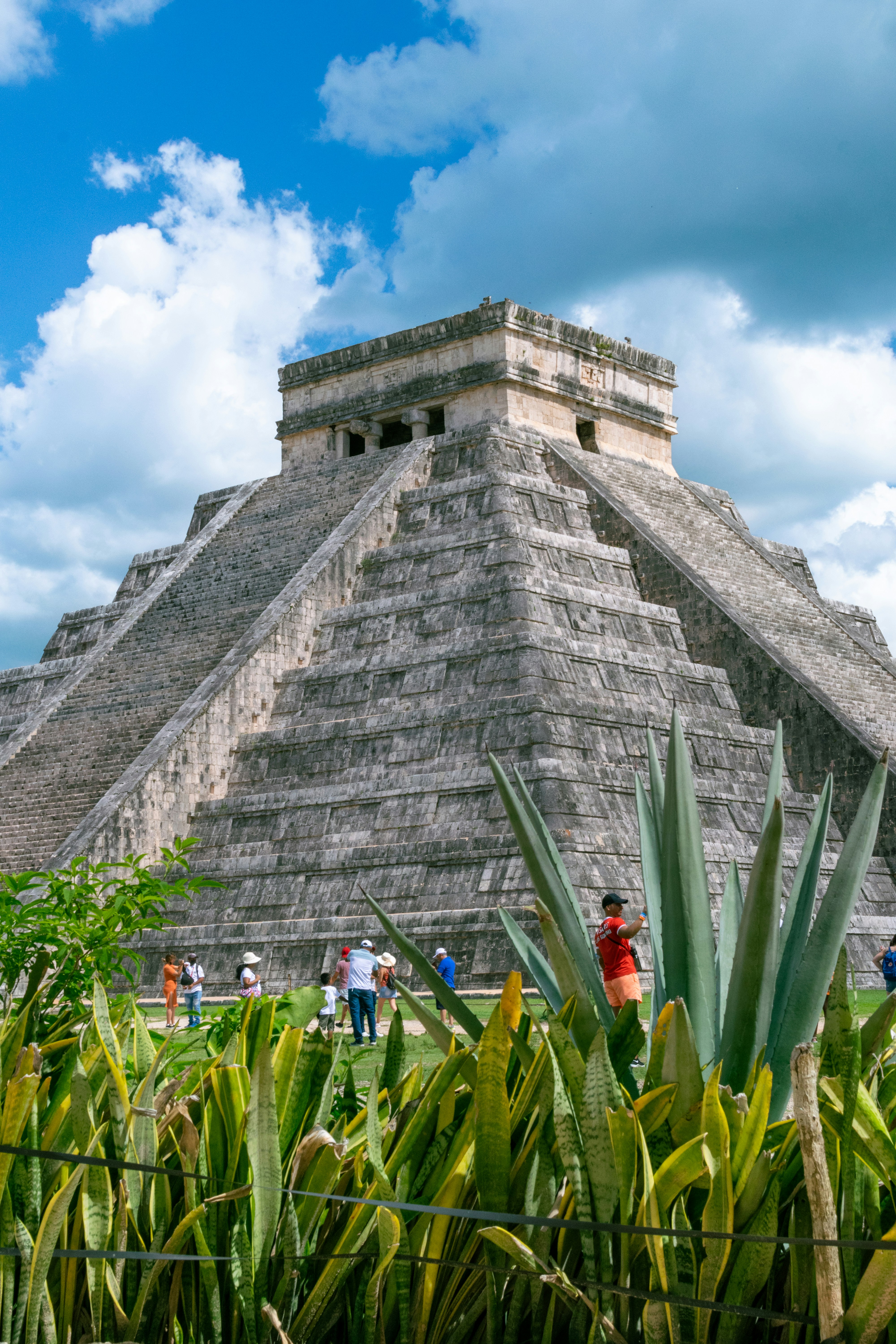 The Pyramid of Kukulkan at Chichen Itza, Mexico