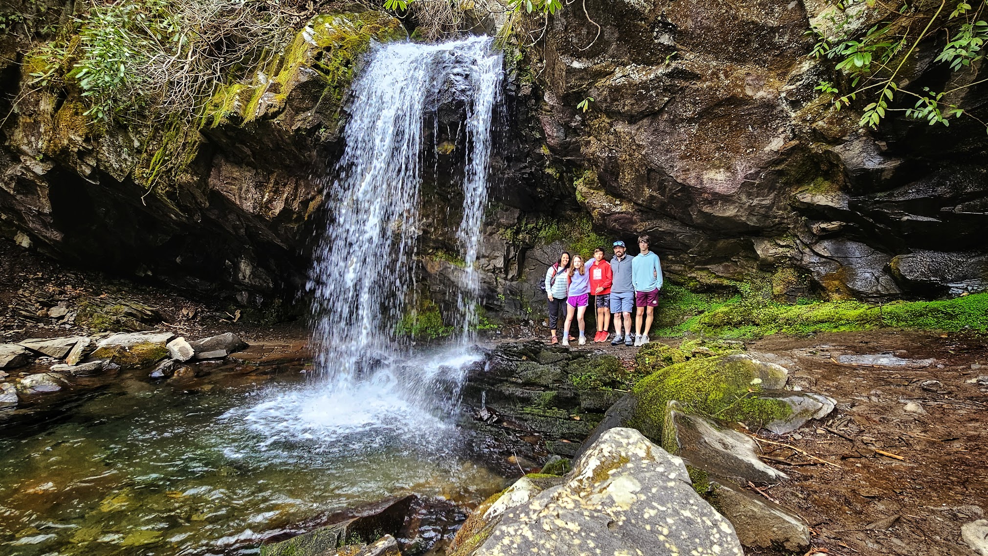 The Schwan family at Shenandoah National Park