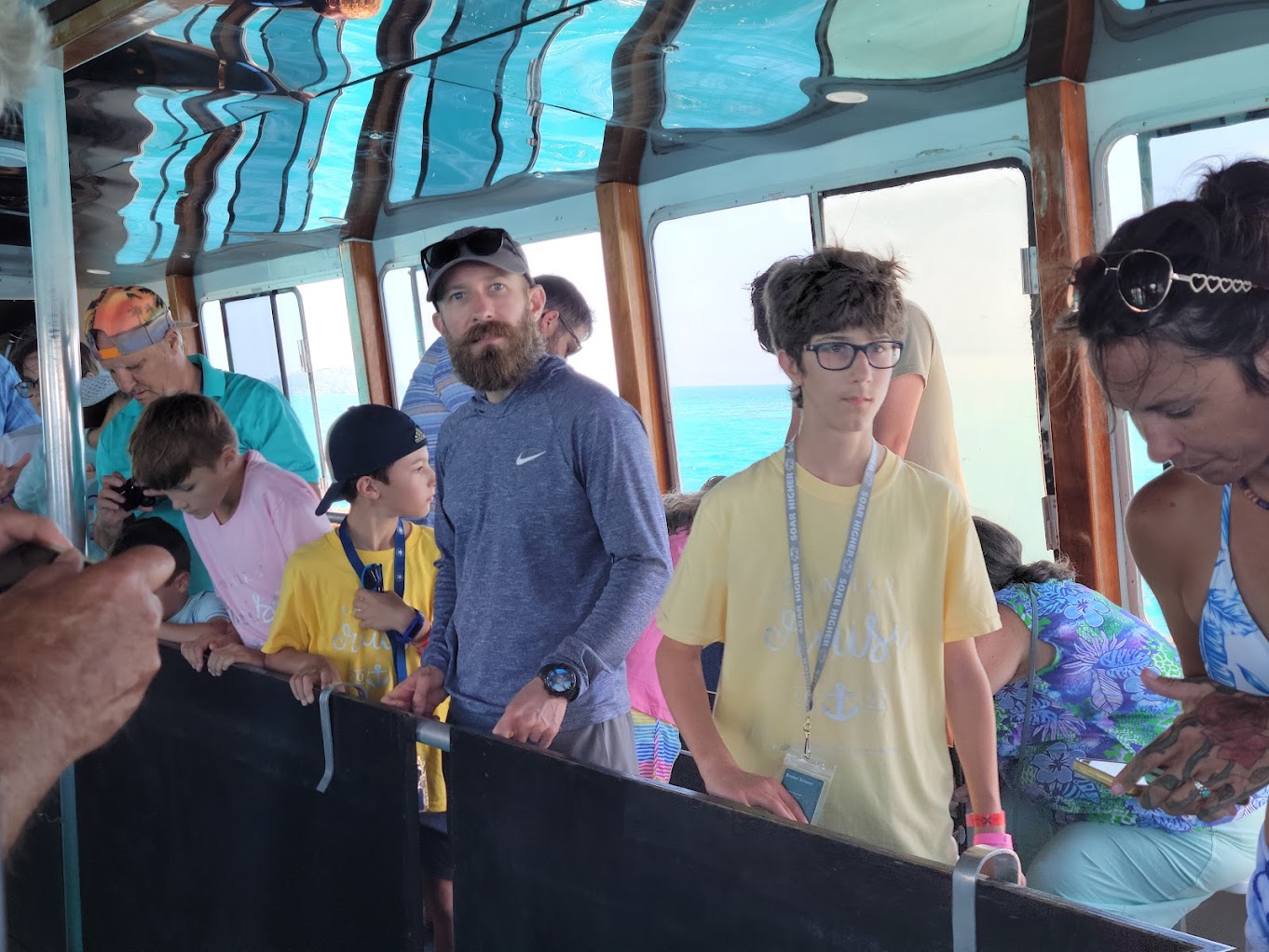 A family exploring together while traveling