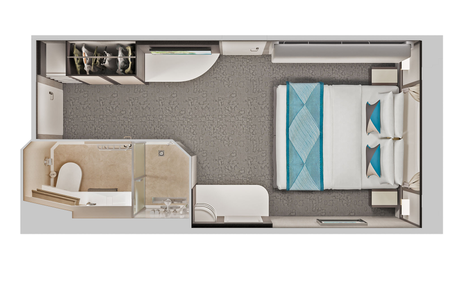 Oceanview Stateroom floor plan
